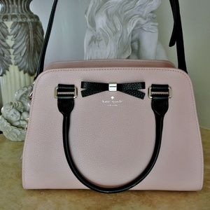 Kate Spade Handbag Pink with Black Bow accent